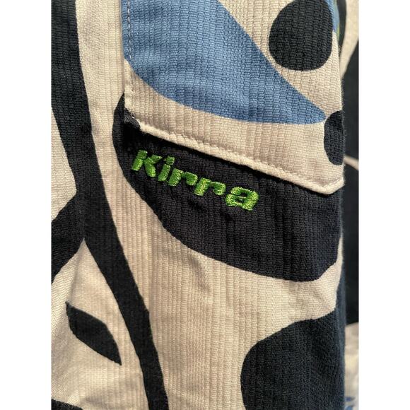 Kirra Tropical Vibe Button Front Short Sleeve Shirt size Large - Picture 5 of 9